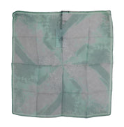 Elegant Silk Green Printed Scarf