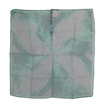 Foulard châle en soie verte