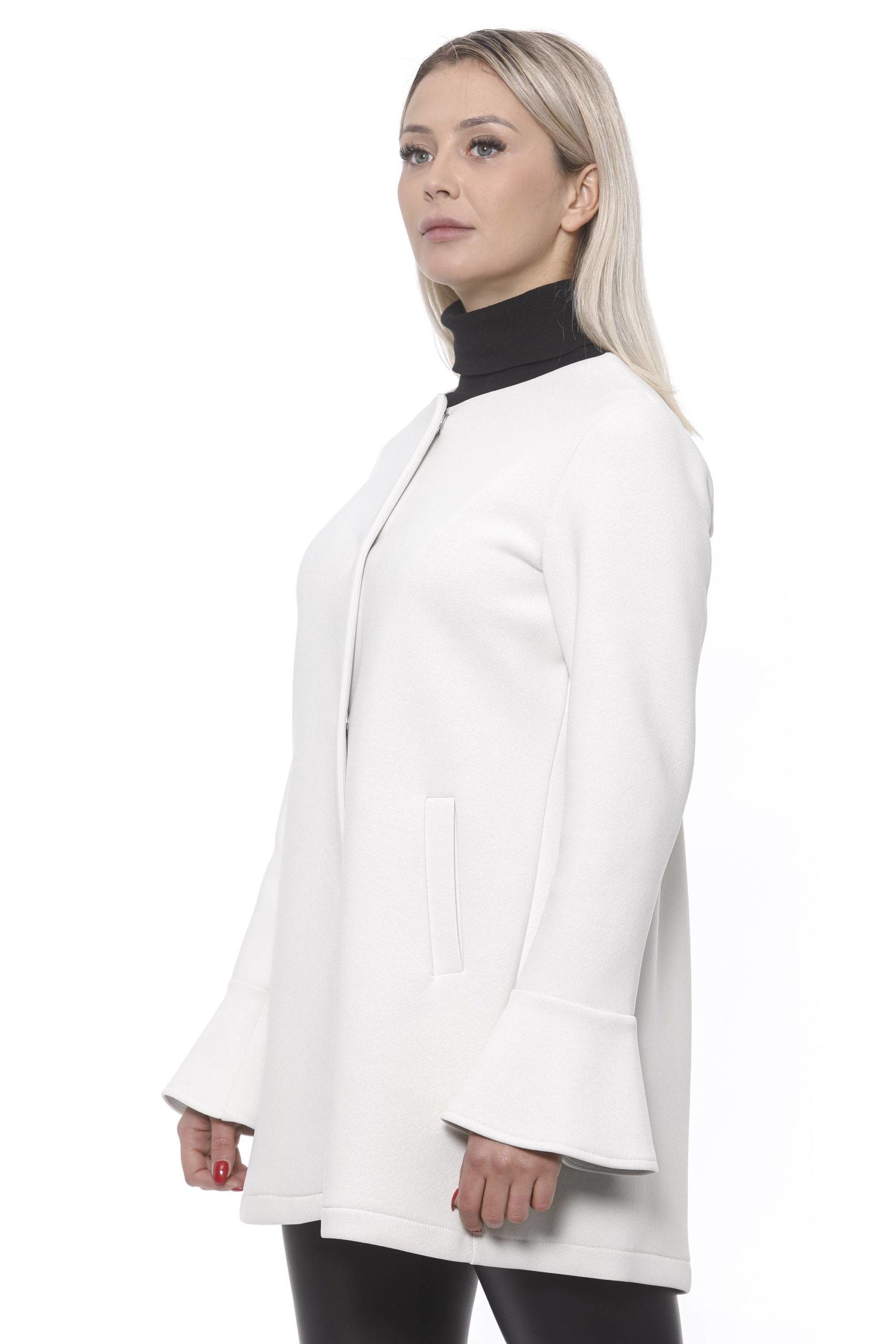 Veste et manteau en néoprène blanc