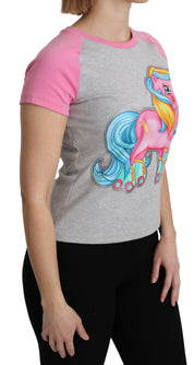 T-shirt en coton gris et rose Top My Little Pony