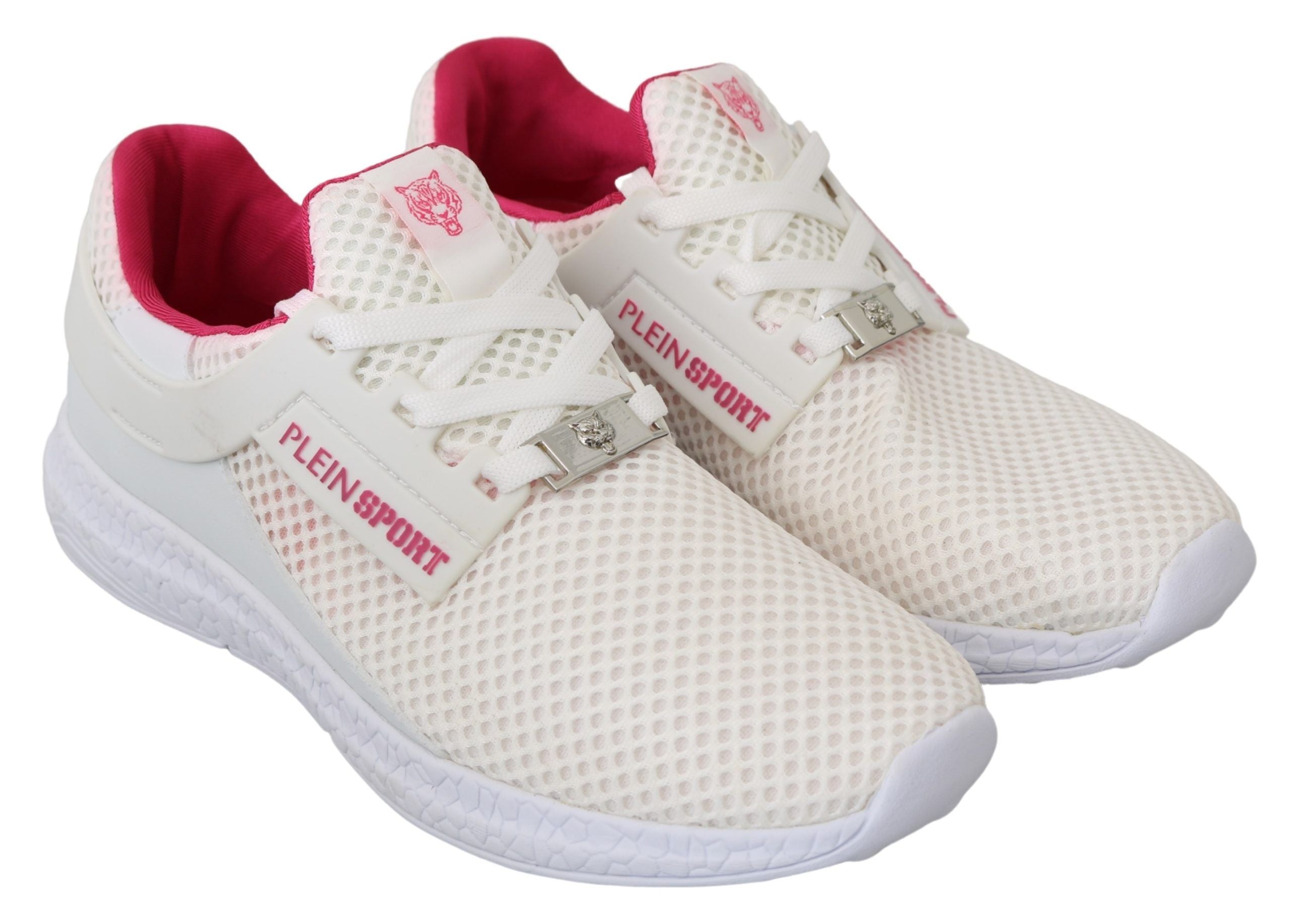 Chaussures de baskets Becky en polyester blanc rose