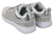 Gisella Silver Polyester Sneakers Schuhe