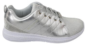 Gisella Silver Polyester Sneakers Schuhe