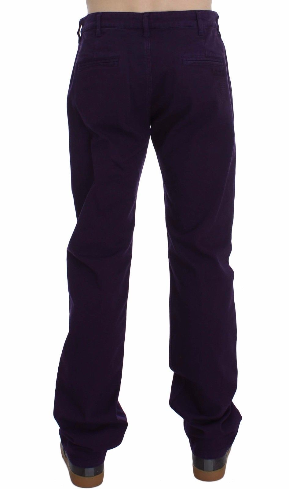 Pantalon violet en coton stretch violet