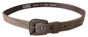 Elegant Brown Leather Waist Belt