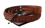 Elegant Leather Waist Belt in Brown