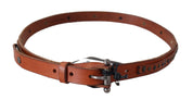 Elegant Leather Waist Belt in Brown