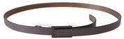 Elegant Dark Brown Leather Belt