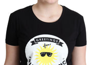 Chic Moschino Cotton Tee with Milano Print