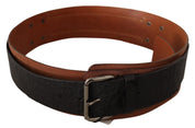 Elegant Dual-Tone Leather Fashion Belt