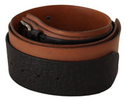 Elegant Dual-Tone Leather Fashion Belt