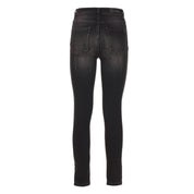 Schwarze Baumwolljeans und -hose