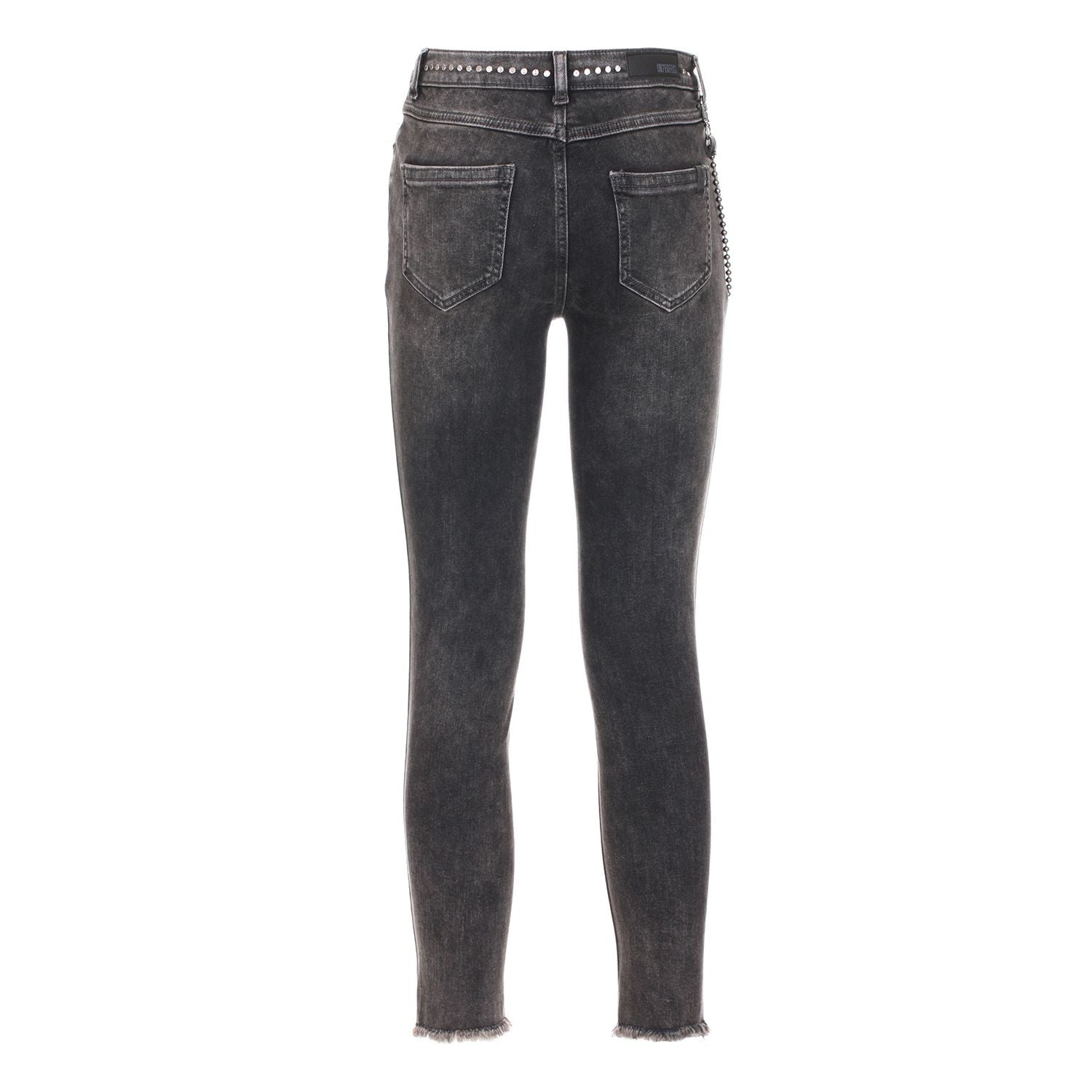 Schwarze Baumwolljeans und -hose