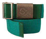 Elegant Green Adjustable Cotton Belt