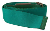 Elegant Green Adjustable Cotton Belt