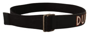 Elegant Cotton-Leather Blend Fashion Belt