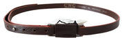 Elegant Brown Leather Fashion Belt