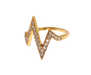 Glamorous Gold Plated Sterling Silver Ring