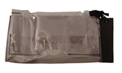 Pochette transparente en plastique transparent noir, pochette à main