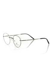 Gray Metallic Unisex Eyeglass Frame