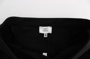 Chic Black Pencil Skirt Knee Length with Side Zip