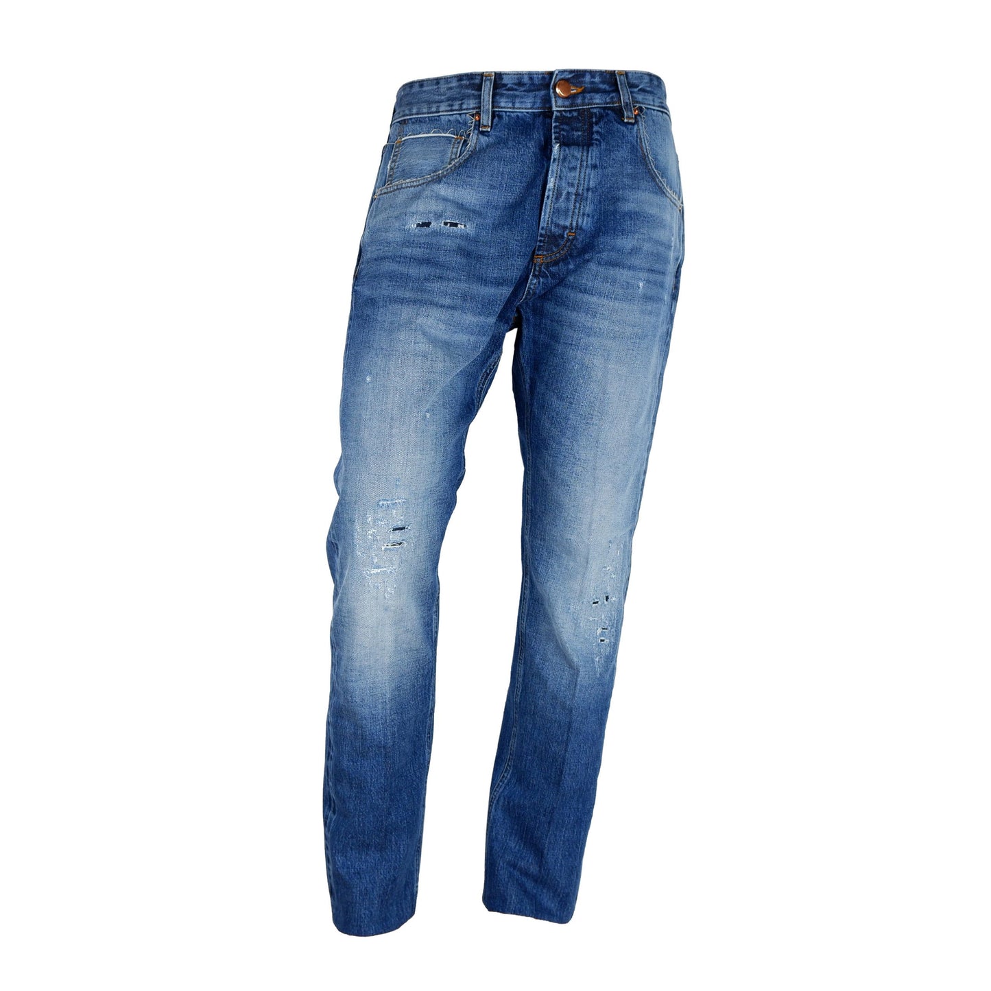 Blaue Jeans und Hose aus Baumwolle