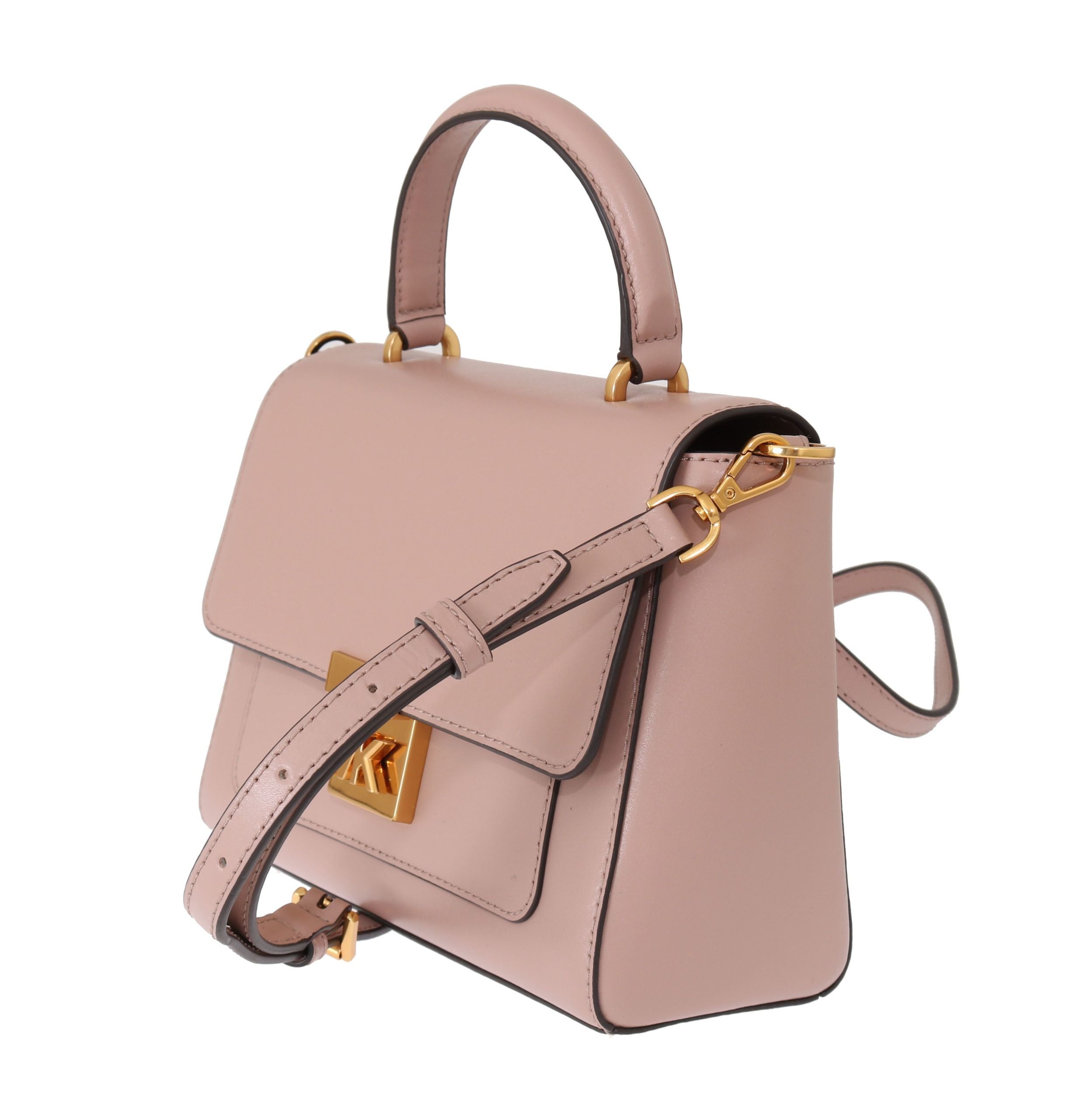 Sac bandoulière en cuir rose MINDY