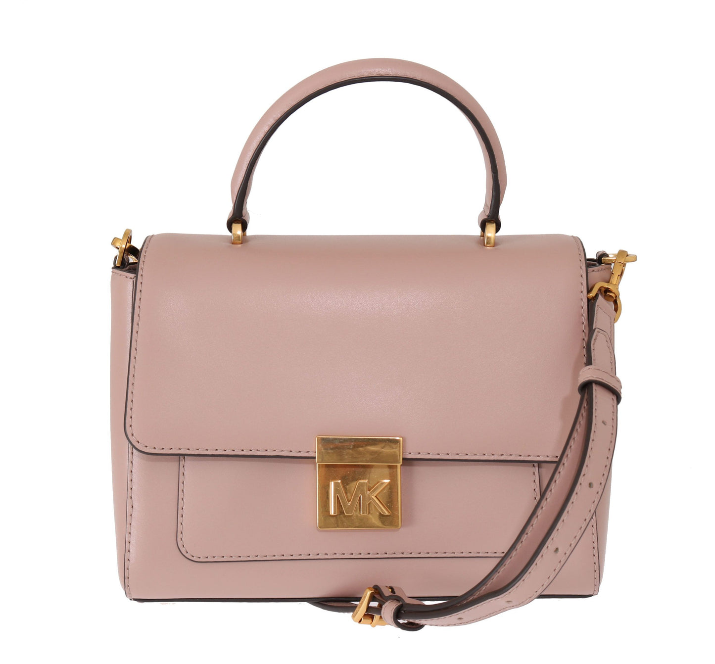 Sac bandoulière en cuir rose MINDY