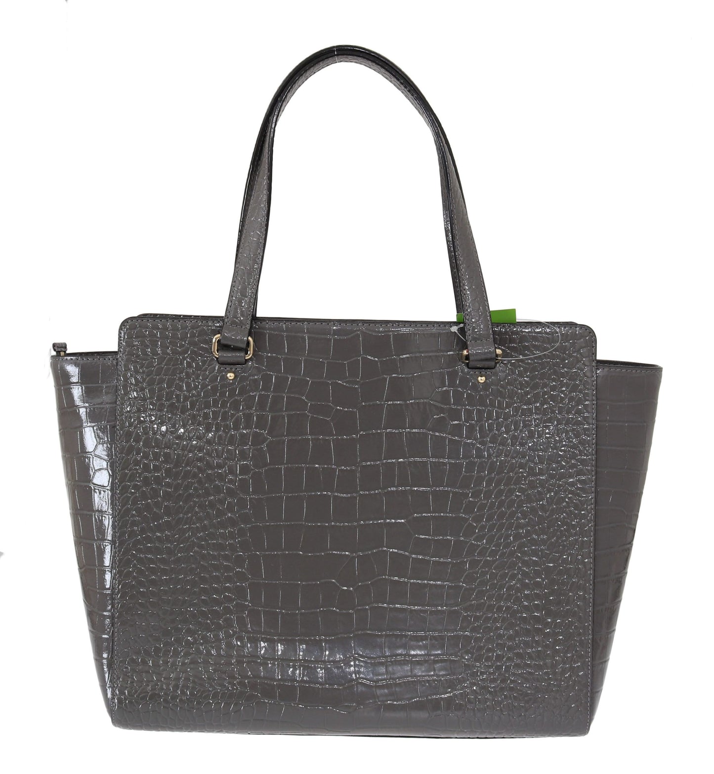 Graue Elissa Bristol Drive Krokodil-Handtasche