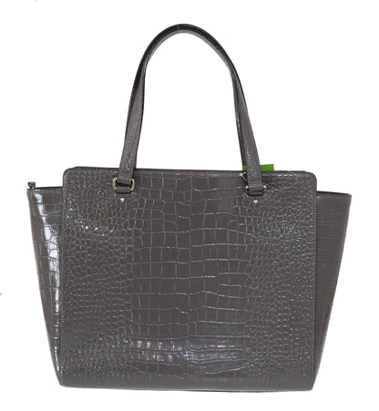 Graue Elissa Bristol Drive Krokodil-Handtasche