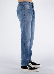 Blaue Jeans und Hose aus Baumwolle