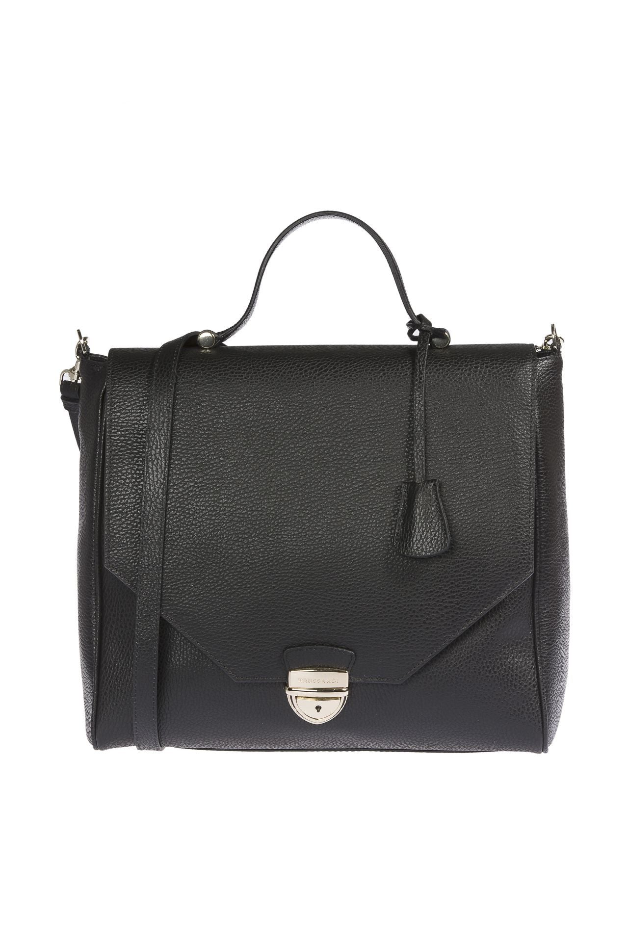 Black Leather Women Handbag