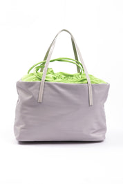 Gray Polyester Women Handbag