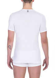 White Cotton Men T-Shirt