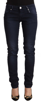 Chic Low Waist Skinny Denim in Blue