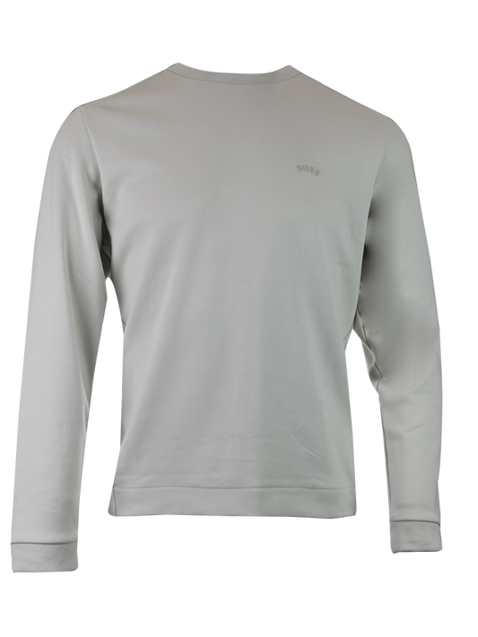 Sweat Col Rond En Coton Beige