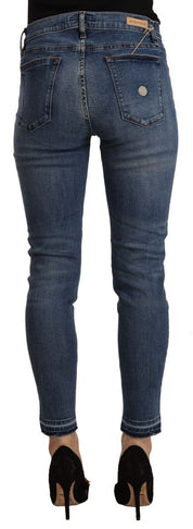 Chic Slim Fit Blue Washed Jeans