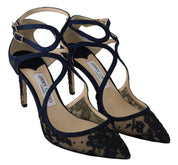 Navy Lancer Leather Pumps Elegance Unleashed