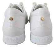 Elegant White Leather Sneakers