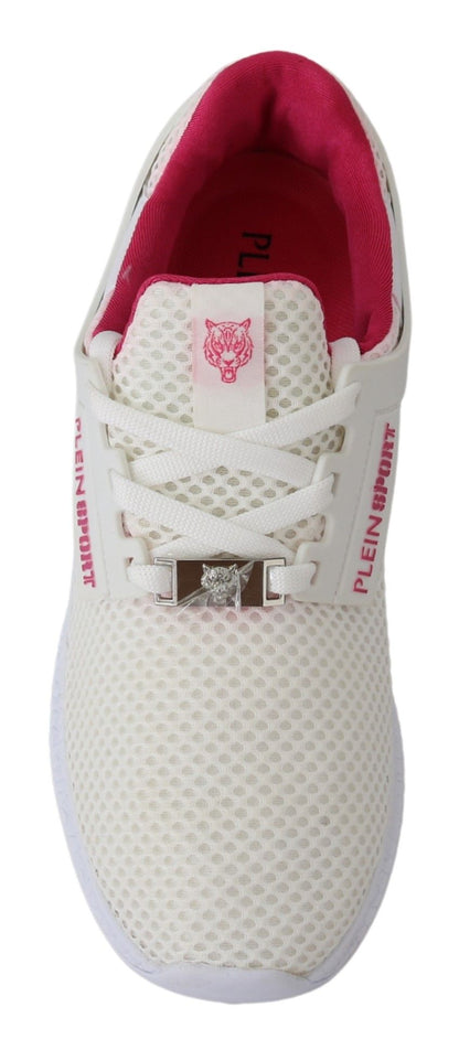 Chaussures de baskets Becky en polyester blanc