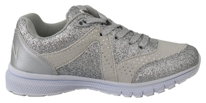 Chaussures de baskets en polyester argenté Jasmines Runner