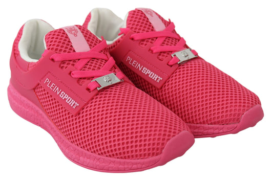 Fuxia Betterave Polyester Runner Becky Baskets Chaussures