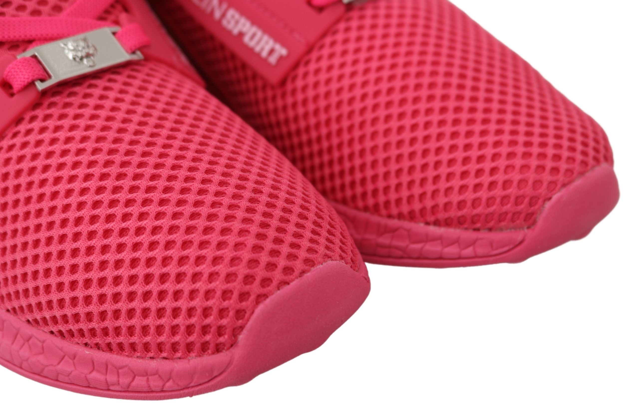 Fuxia Beetroot Polyester Runner Becky Sneakers Schuhe