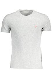 Gray Cotton Men T-Shirt