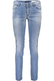 Light Blue Cotton Women Jeans