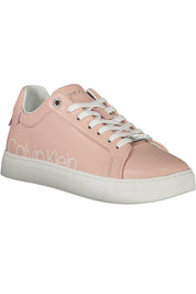 Pink Leather Women Sneaker