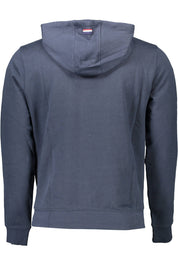 Blue Cotton Men Sweatshirt