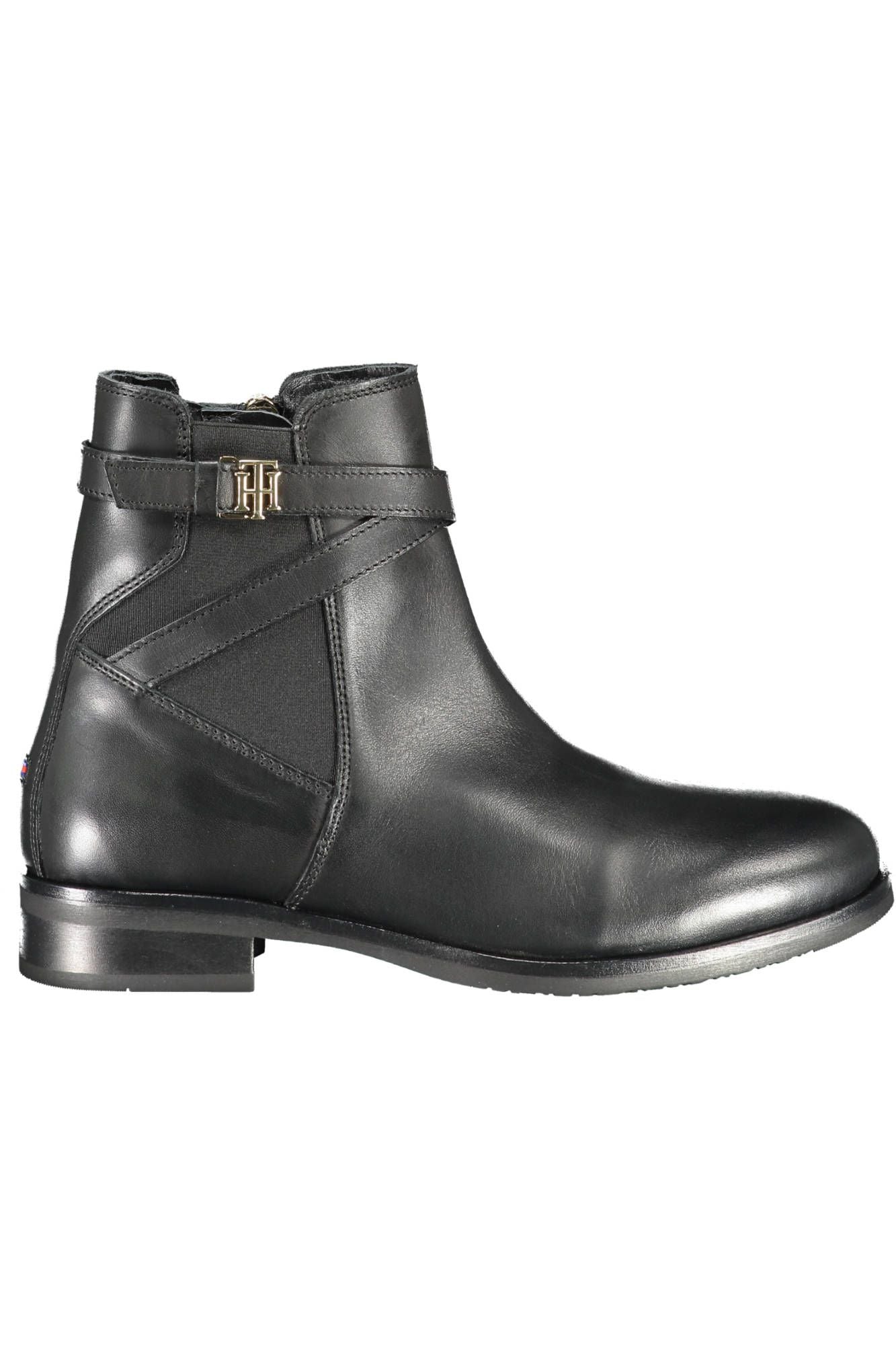 Black Leather Women Boot