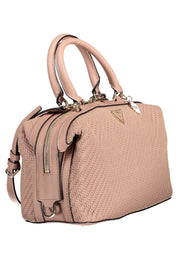 Pink Polyethylene Women Handbag