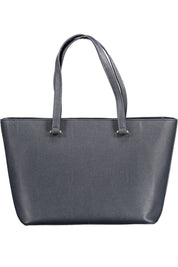 Blue Polyethylene Women Handbag